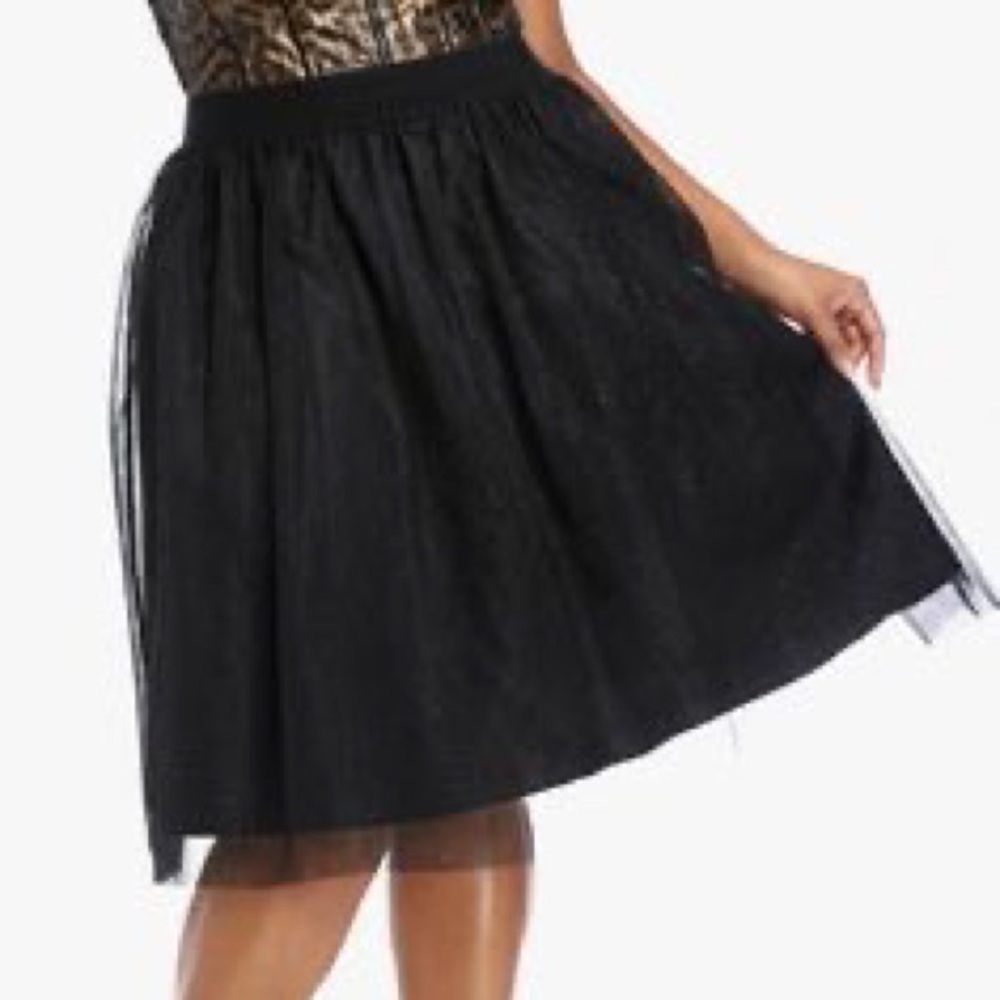 ✨Fashion to Figure Black Gold Sparkle Tulle Skirt✨